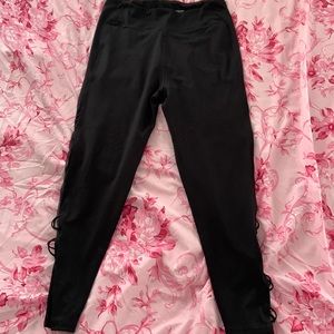 black Victoria secret leggings, size large